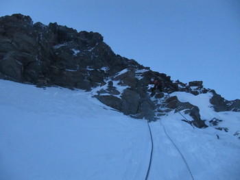Монблан, скальный гребень (~ 3700 m)