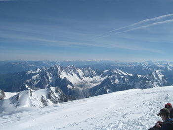 На вершине Монблана (4810 м)